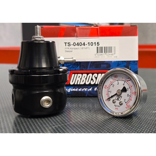 Turbosmart FPR KOMPACT SLEEPER Fuel Pressure Regulator & Gauge 