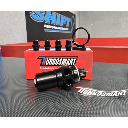 Turbosmart FPRF10 - Fuel Pressure Regulator + Filter - Black
