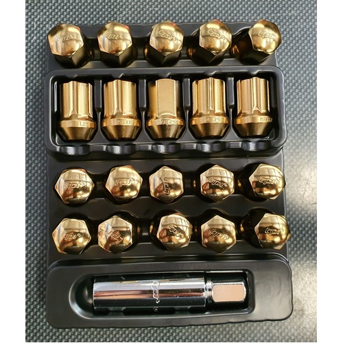 tpi Striker Nuts 19mm - Gold - M12x1.25