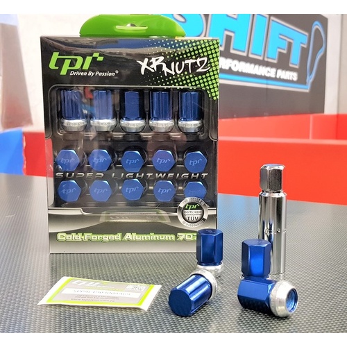 tpi XR Racing Nuts - Blue - M12x1.25